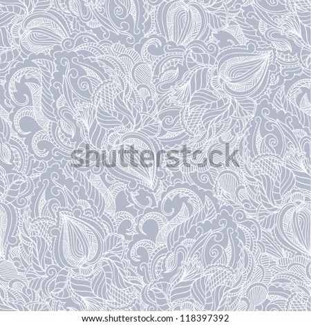 Seamless pattern lace. Paisley background