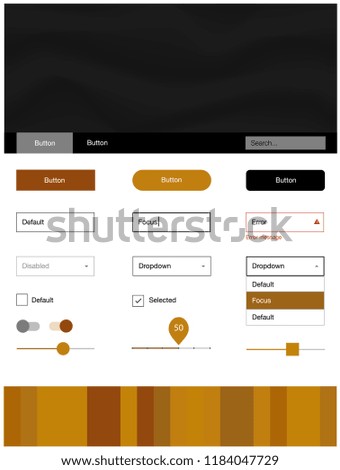 Light Orange vector style guide with bent lines. Modern gradient abstract illustration with bandy lines. This sample is for your website.