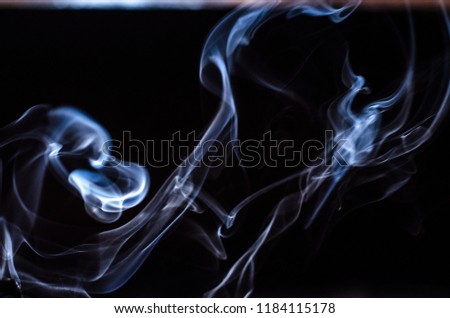 smoke on a dark background