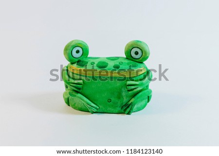 Frog figure. Decorative figure of a frog.