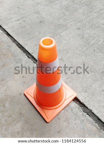 traffic cone on as background or wallpaper.