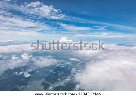 Above the cloud aerial photography.