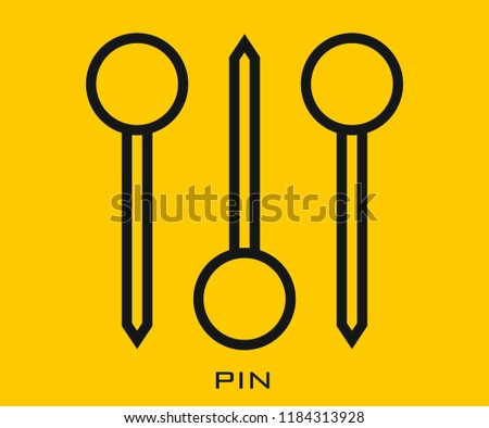 Pin icon signs