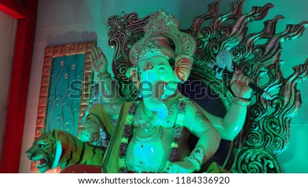 Lord Ganesha celebration of Ganesha festival
