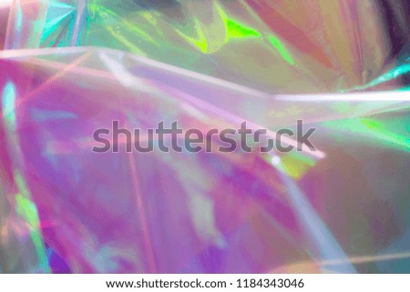 Modern holographic background. Futuristic blurred template. Neon pastel rainbow. Abstract colorful gradient. Bright and shiny hipster style for covers. Marbleized effect. Purple and green shades