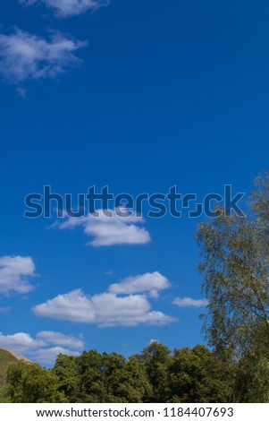 Background for design, sky texture with clouds 