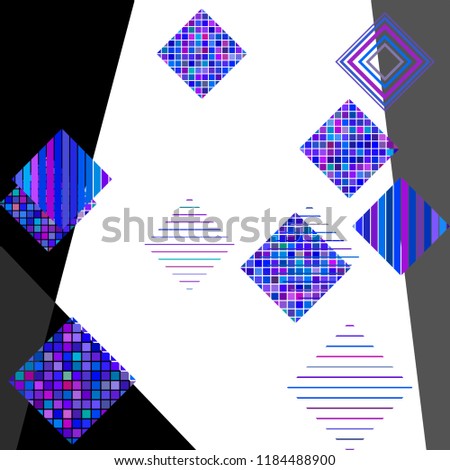 Abstract art background with rhombus geometric elements