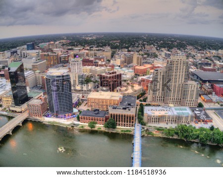 Grand Rapids is a large City in Michigan Royalty-Free Stock Photo #1184518936