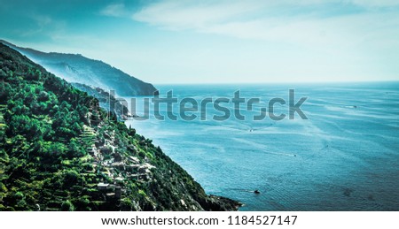 A landscape shot from Cinque terre, Italy.