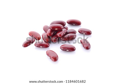 Red bean isolated on white background Royalty-Free Stock Photo #1184601682