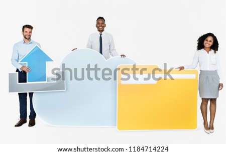Internet and cloud technology concept shoot