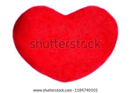 Heart-shaped pillow for Christmas