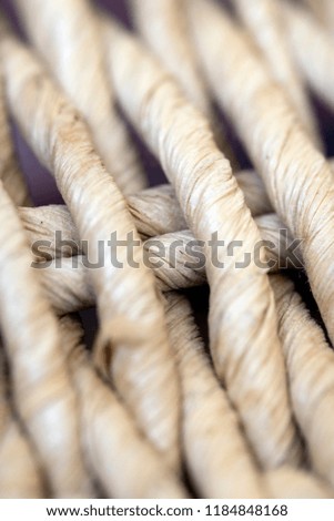Close Up of a Wicker Weave Basket 