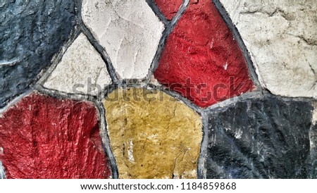 primary colors. stone texture. ideal as background, wallpaper and backdrop. collage style.