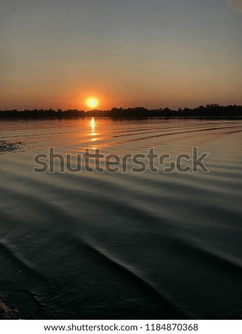 the beautiful summer dawn on the river summer background nature Style