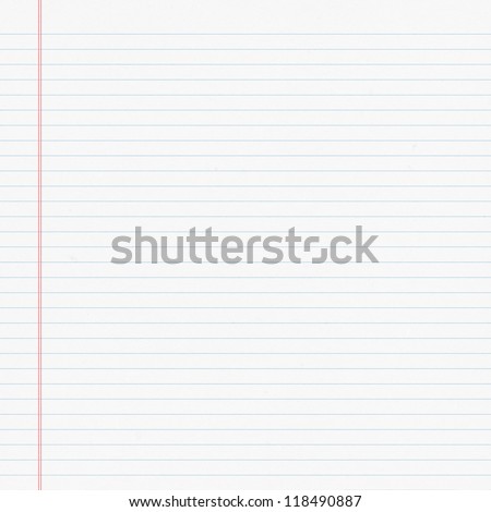 Notebook Paper Royalty-Free Stock Photo #118490887