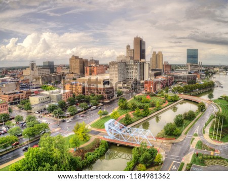 Toledo is an Urban Center in Ohio Royalty-Free Stock Photo #1184981362