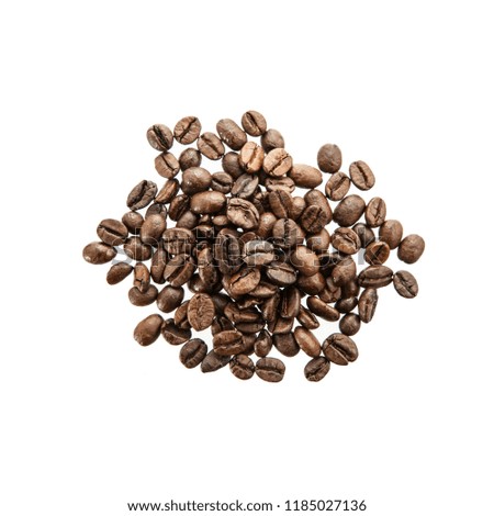 Coffee Beans isolated on white 