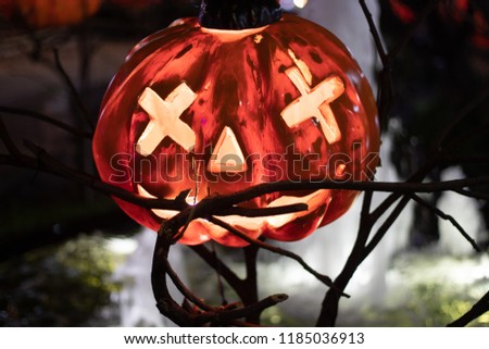 Jack-o'-lantern Halloween pumpkin