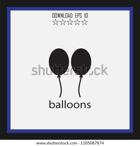 balloons vector icon