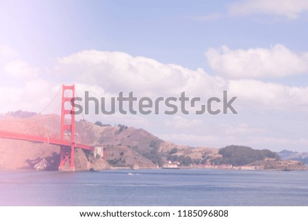 Light effect - San Francisco Golden Gate Bridge, USA