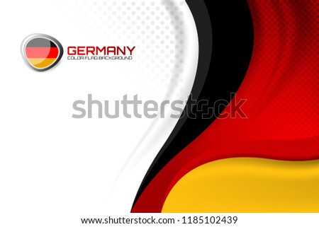 Germany flag concept background for Independence Day and other events, Vector illustration