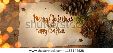 New Year and Christmas holidays background with champagne on the white snow