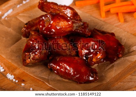 Chicken wings BBQ sauce