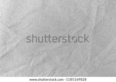 Silver glitter shiny paper be crumpled for christmas background, Celebration concept.