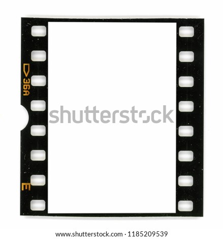 Real scan of old 35mm dia film frame or slide