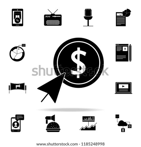 pay per click icon. Digital Marketing icons universal set for web and mobile