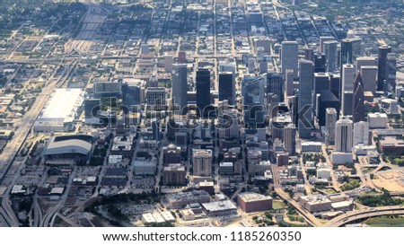 Houston City from above