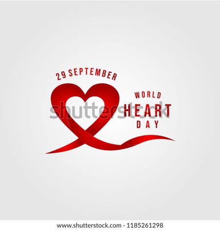 World Heart Day Vector Template Design Illustration
