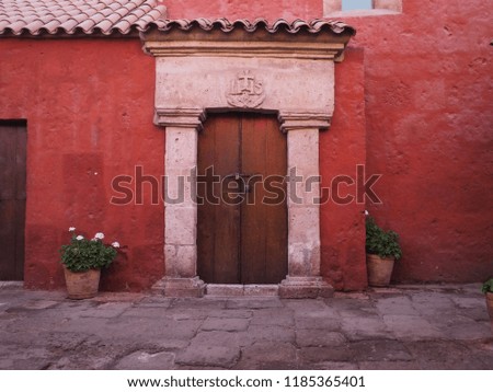 House in Santa Catalina Monastery in Arequipa, Peru