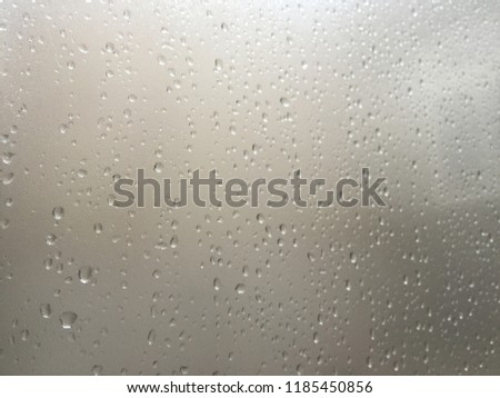 Rain drop on the window. Nice water drop.
