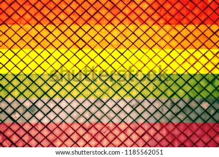 Abstract - Square pattern wall texture - Rainbow color patterns