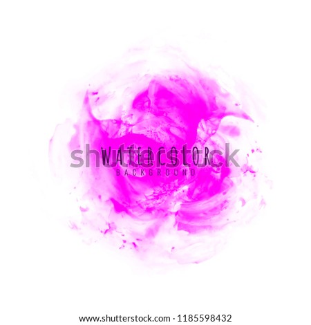 Abstract pink watercolor design background