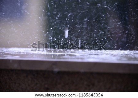 Raindrops, storms on the Costa Blanca, Spain
