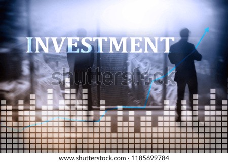 Investment, ROI, financial market concept.