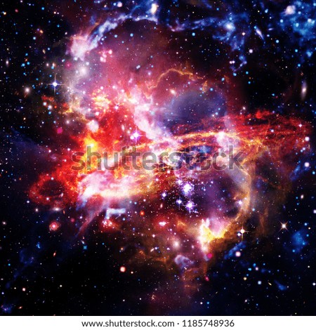 Space Background with Colorful Galaxy Cloud Nebula. The elements of this image furnished by NASA.
