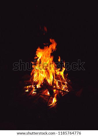 Camp fire photo