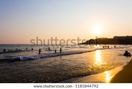 
beach background at sunset