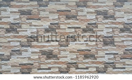 Brick wall background. brown tone.