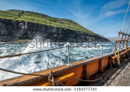 wood boat old Royalty-Free Stock Photo #1185977761