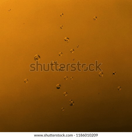 Soap bubbles on a golden background