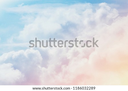 fantasy artistic cloud sky with pastel color filter and grunge texture, nature abstract background Royalty-Free Stock Photo #1186032289
