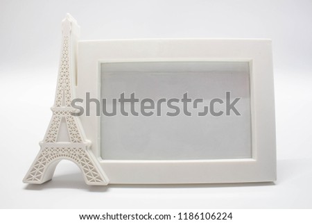 White background picture frame