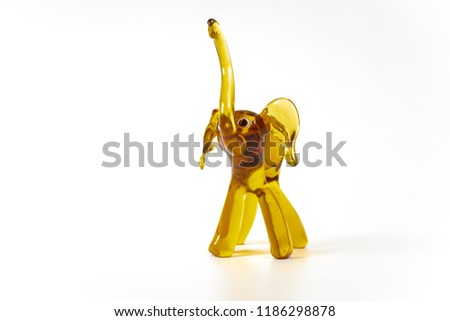 elephant figure on white background, toy elephant, series, white background, isolated