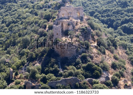 the ruins of the old Crusader fortress