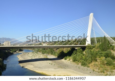bridge of the millennium in Podgorica
